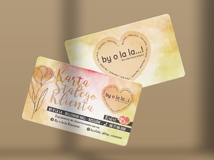 By o la la wizytówki